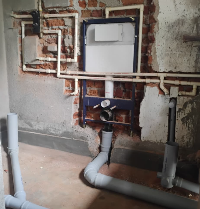 Concealed Flush Tank Installation completed by Plumber in Hyderabad